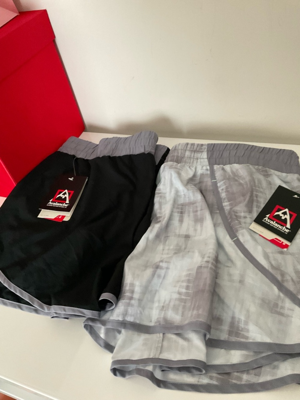 Bundle of 2 Avalanche Women’s Athletic Skorts - Black and Light Gray Size XL